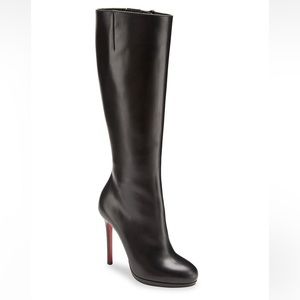 Christian Louboutin Botalili 120 Genuine Leather Knee High Boot